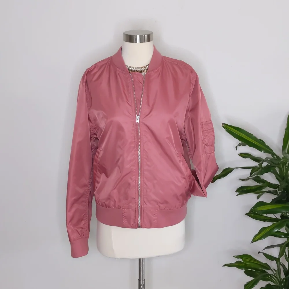 Gap Bomber Jacket Pink Size Large